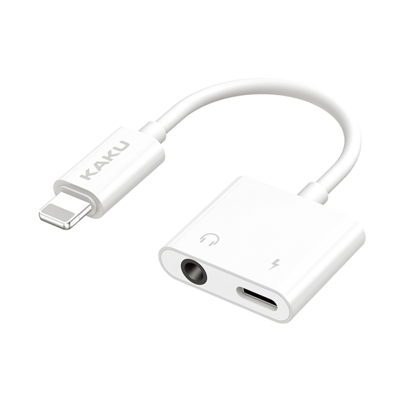 Adaptor audio 3 in 1 USB lightning - AUX + port lightning, compatibil iPhone, iPad si iMac