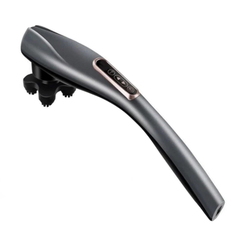 Aparat de masaj Lila Care pentru spate, umeri, picioare, maini, gat, abdomen, cu 6 capete detasabile, gri, 24 W
