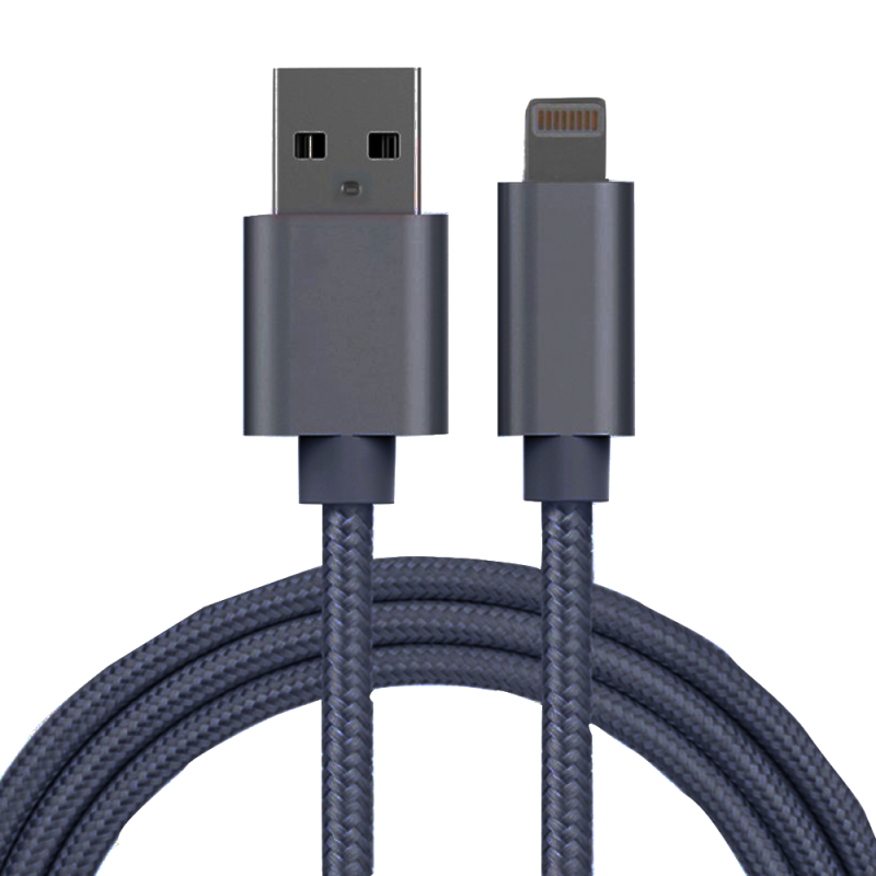 Cablu de date lightning explorer series pentru iphone si ipad, space grey