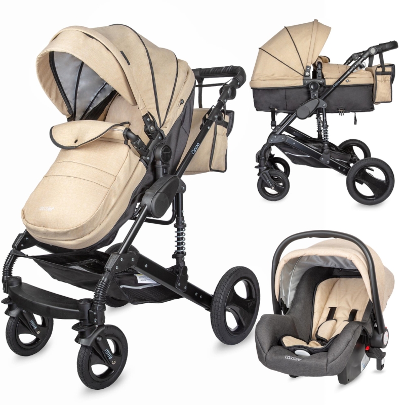 Carucior 3 in 1 transformabil coccolle oppa bej