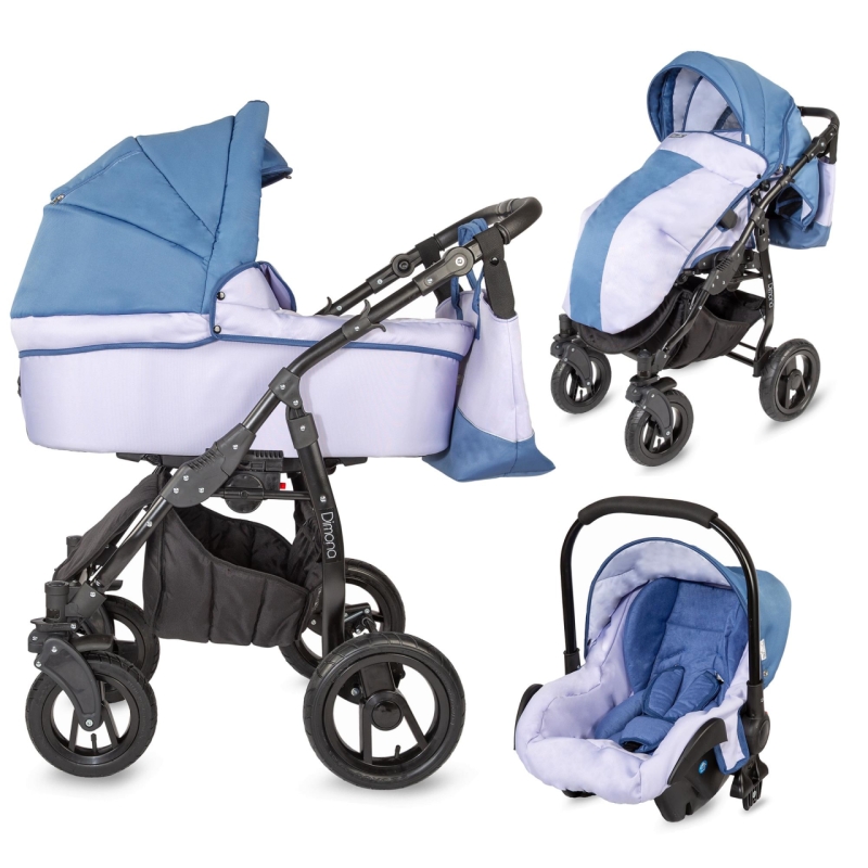 Carucior modular coccolle dimona 3in1 albastru