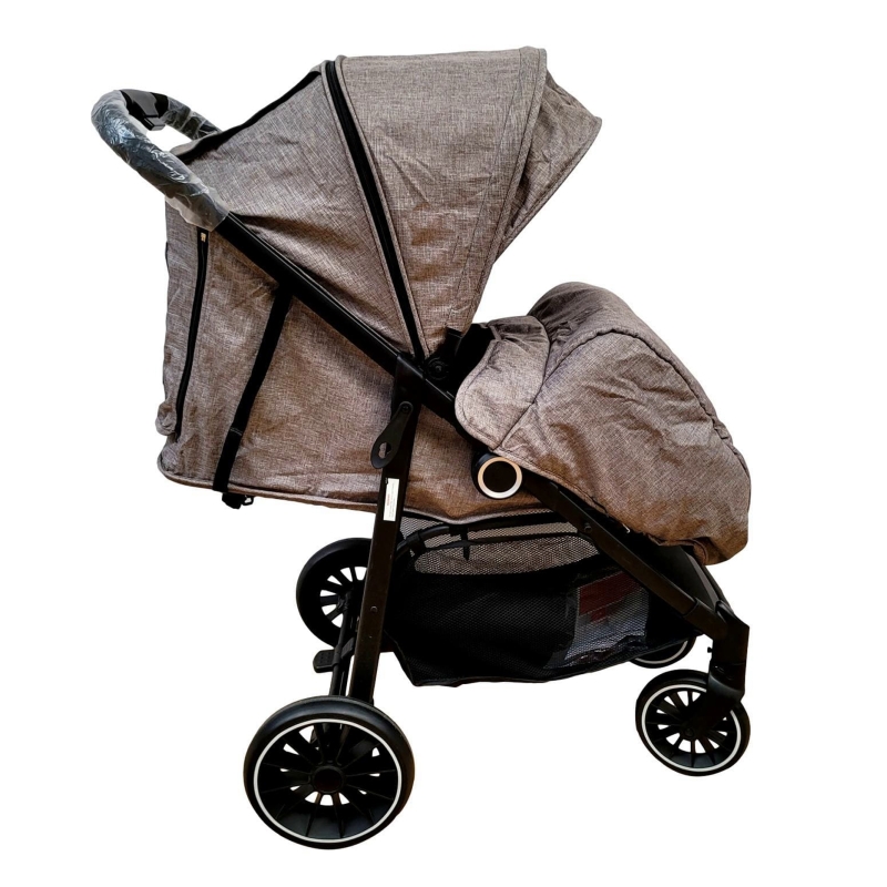 Carucior sport pliabil impermeabil cu husa pentru picioare, karemi, 0-36 luni gri