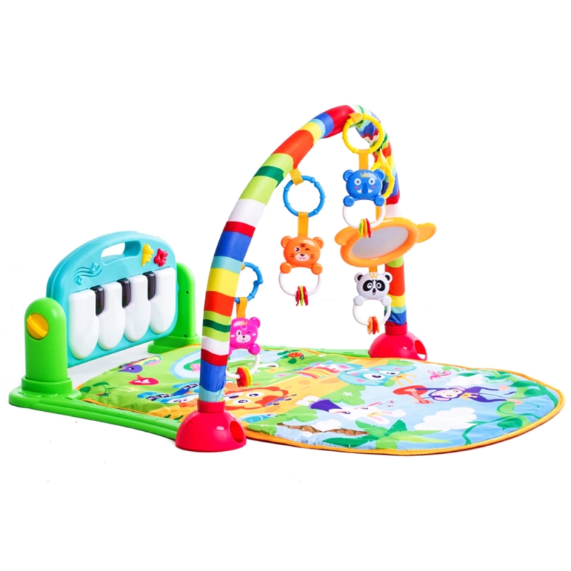 Centru de activitati multifunctional 4 in 1, Karemi, cu pian detasabil si lumini