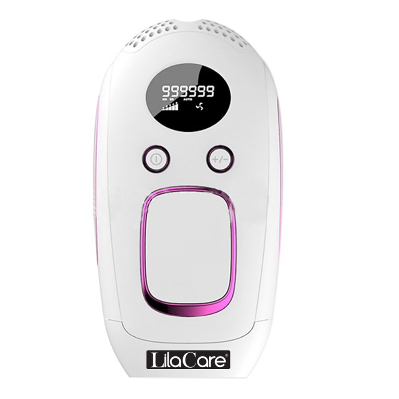 Epilator ipl lila care, epilare definitiva, 999.999 pulsatii, 5 trepte de putere, alb