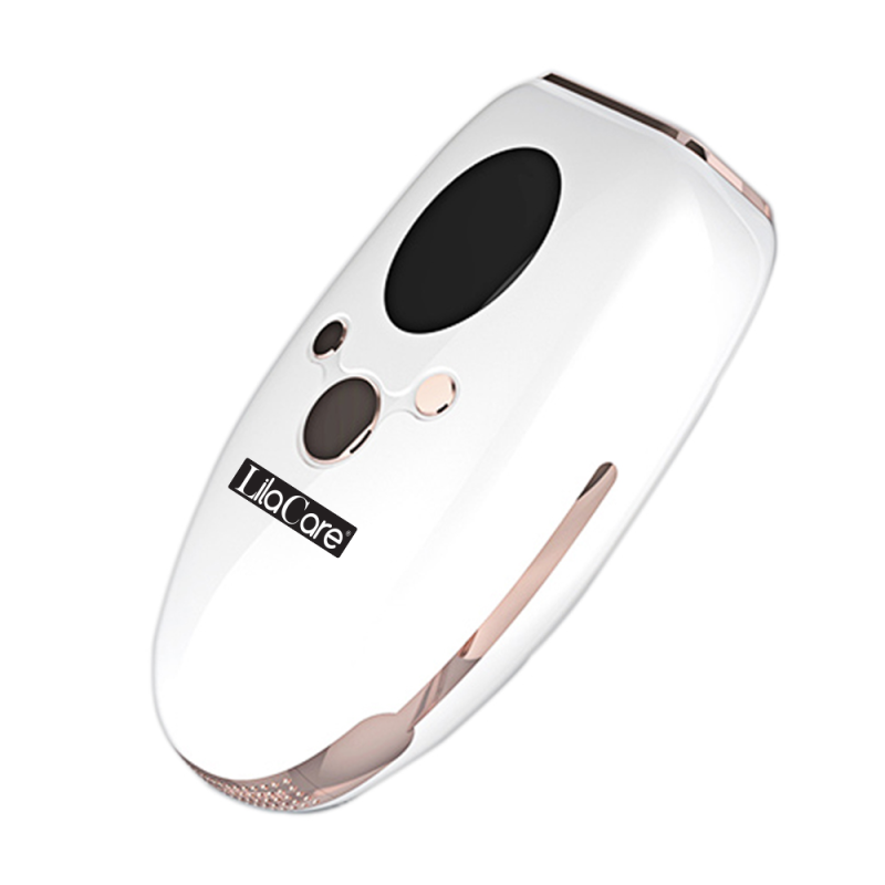 Epilator ipl lila care, epilare definitiva cu efect de racire, 999.999 pulsatii, 5 trepte de putere, cu ecran lcd, alb