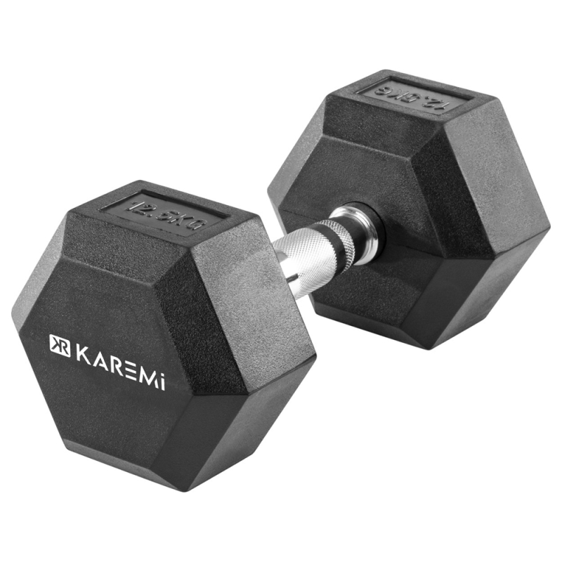 Gantera karemi de 12.5 kg, dumbbell, hexagon