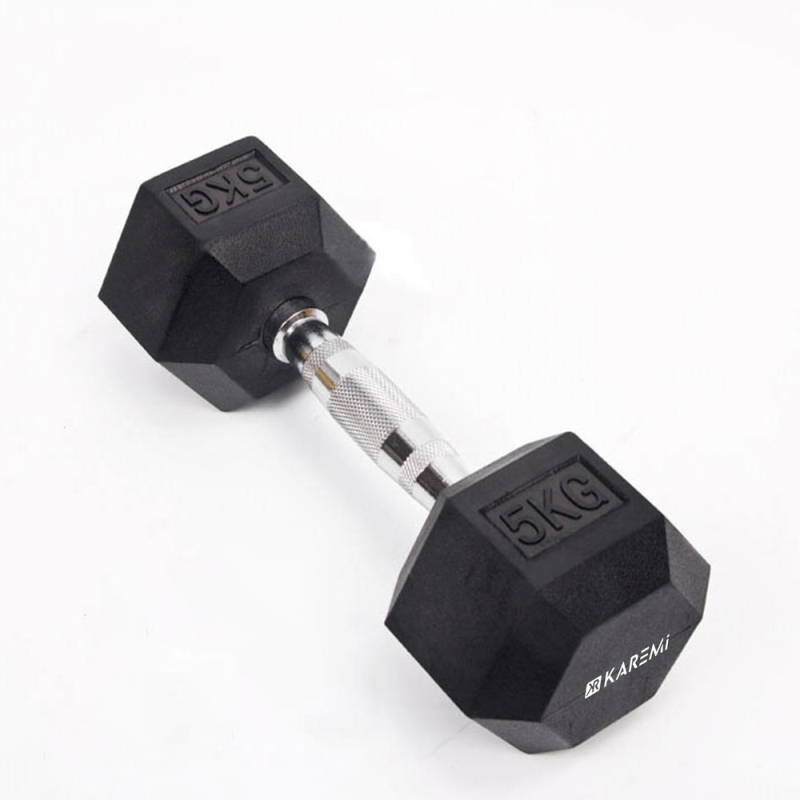 Gantera karemi de 5 kg, dumbbell, hexagon