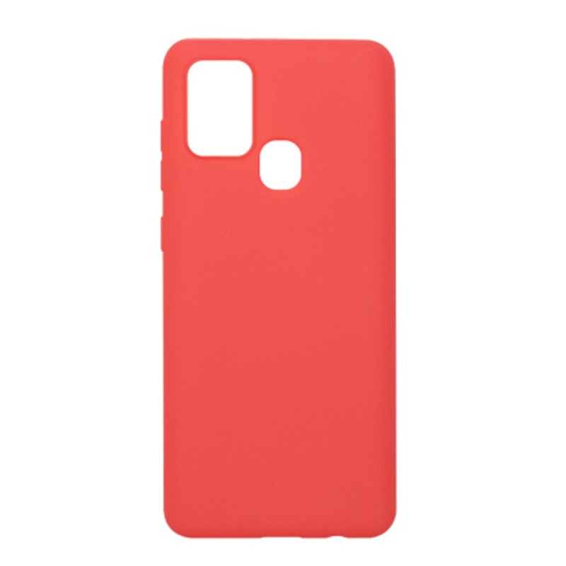 Husa de protectie loomax samsung a21s ultra, silicon subtire, rosie