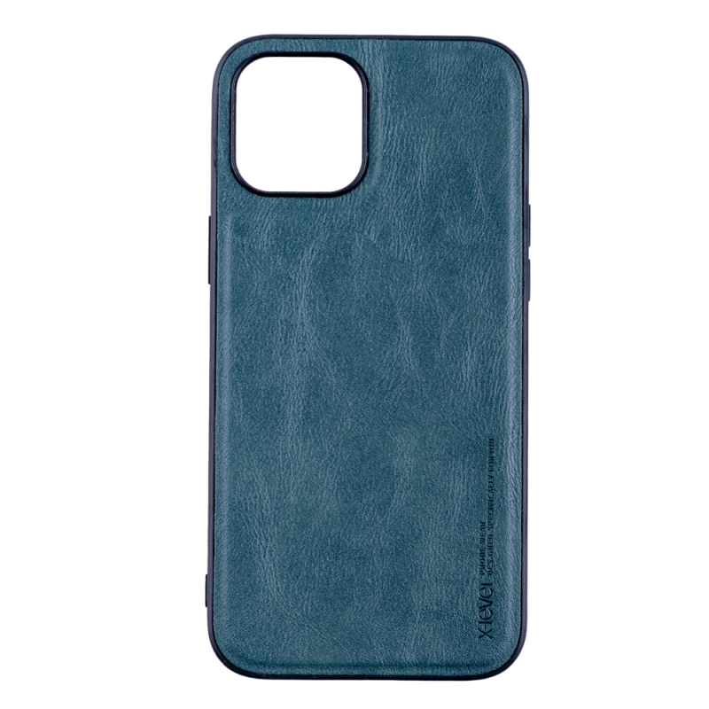 Husa de protectie loomax, iphone 12 pro max, piele ecologica, verde