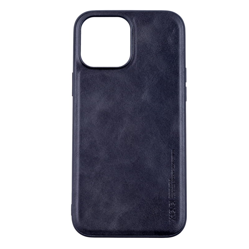 Husa de protectie loomax, iphone 13, piele ecologica, negru