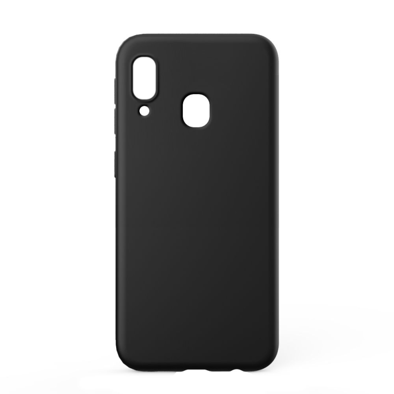 Husa de protectie Loomax, Samsung Galaxy A20E, silicon subtire, negru