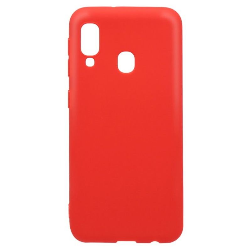 Husa de protectie Loomax, Samsung Galaxy A20E, silicon subtire, rosu