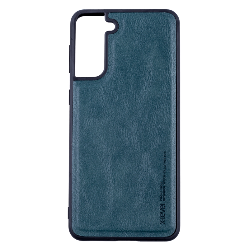 Husa de protectie Loomax, Samsung Galaxy S21 Plus, piele ecologica, verde