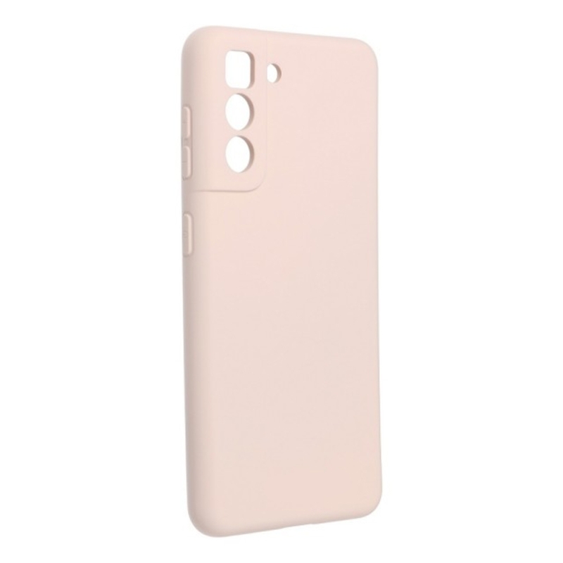 Husa de protectie loomax samsung s21, silicon subtire, bej