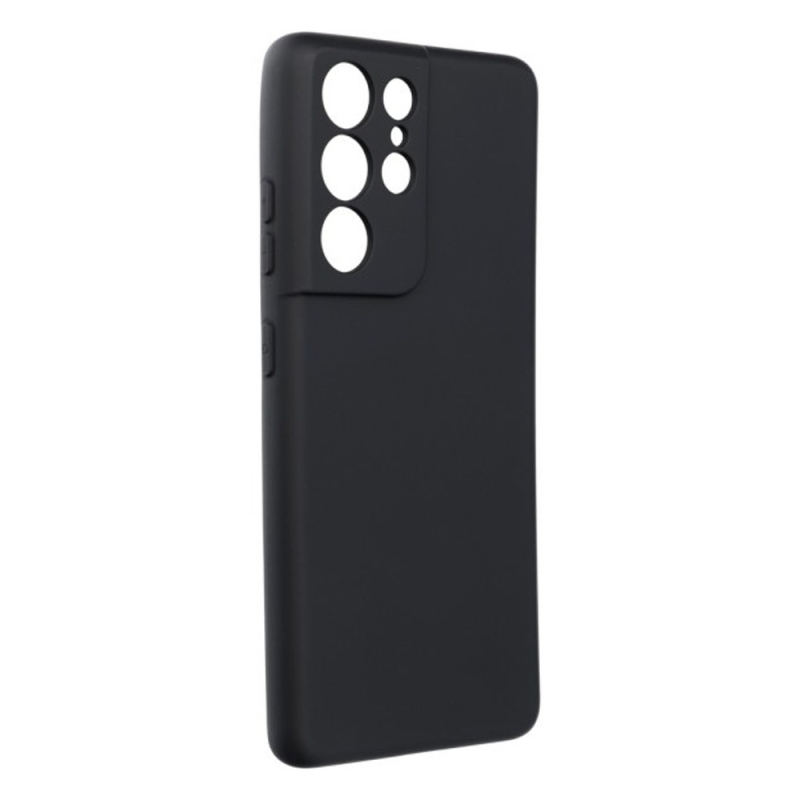 Husa de protectie loomax samsung s21 ultra, silicon subtire, neagra