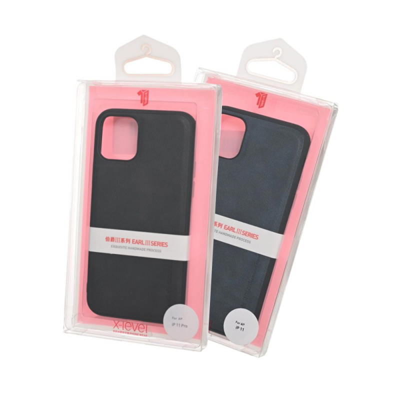 Husa Loomax de protectie iPhone 11 Pro Max, anti-soc, din piele ecologica, subtire, gri carbon