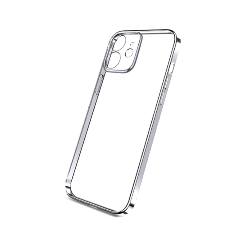 Husa loomax de protectie iphone 12 mini, silicon subtire, 2 mm, transparent