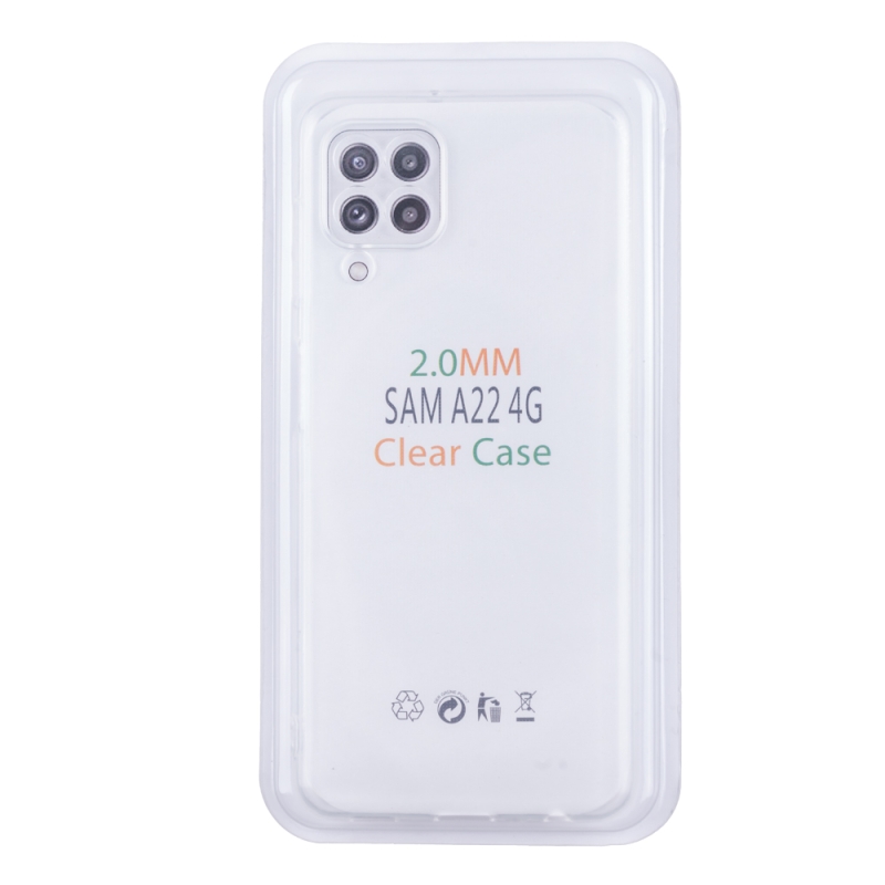 Husa loomax de protectie samsung a22 4g, silicon subtire, 2 mm, transparent