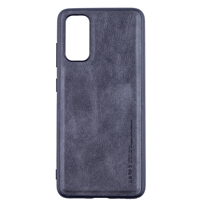 Husa loomax de protectie samsung s20, anti-soc, din piele ecologica, subtire, negru