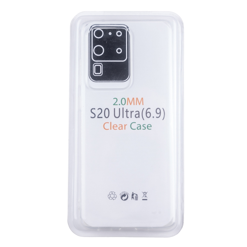 Husa Loomax de protectie Samsung S20 Ultra, silicon subtire, 2 mm, transparent