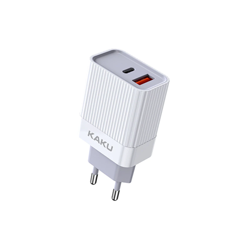 Incarcator tip-c pd + usb 3.0, 20w, incarcare rapida, alb