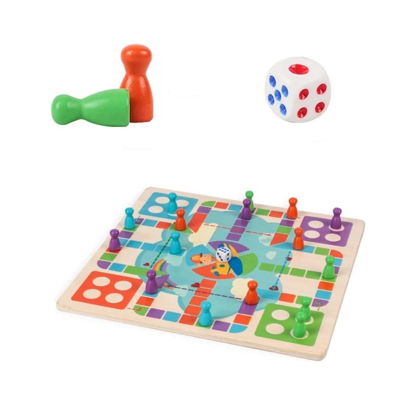 Joc 2 in 1 karemi, nu te supara frate si snake ladder