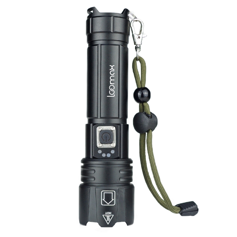 Lanterna loomax, waterproof, led, de actiune, cu acumulator si incarcare usb, 11-10004