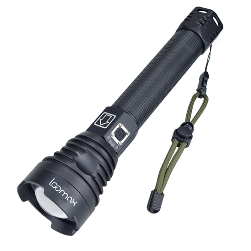 Lanterna loomax, waterproof, led, de actiune, cu acumulator si incarcare usb, 6000 lm, 11-10002