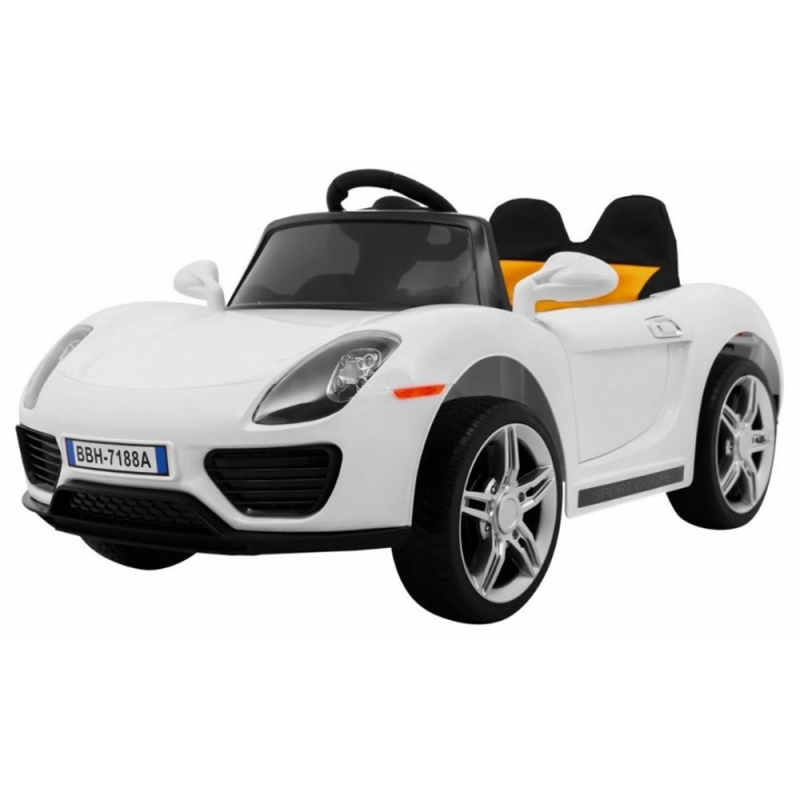 Masinuta copii electrica decapotabila sport, karemi, alba