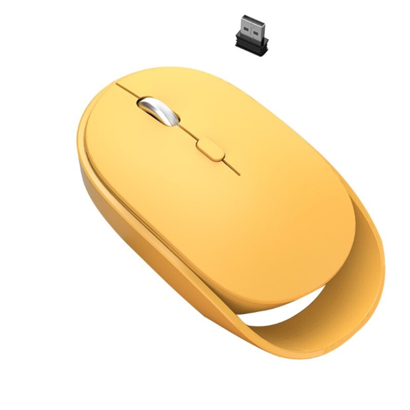 Mouse gaming wireless loomax, xyh60, ergonomic, silentios, fara fir, galben