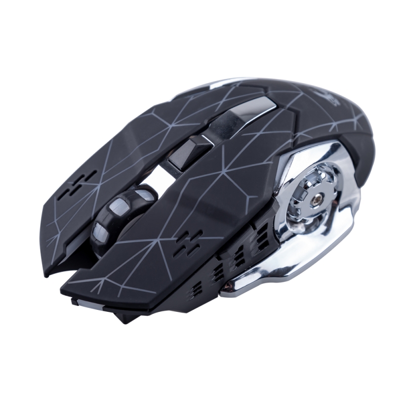 Mouse gaming ziyou lang v5, cu fir, 2400 dpi, usb, stele negru