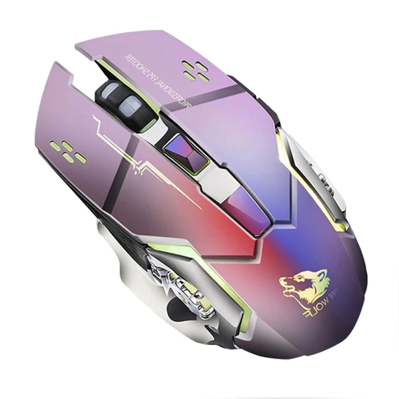 Mouse Gaming ZiYou Lang X8, Incarcare wireless, universal, Gri