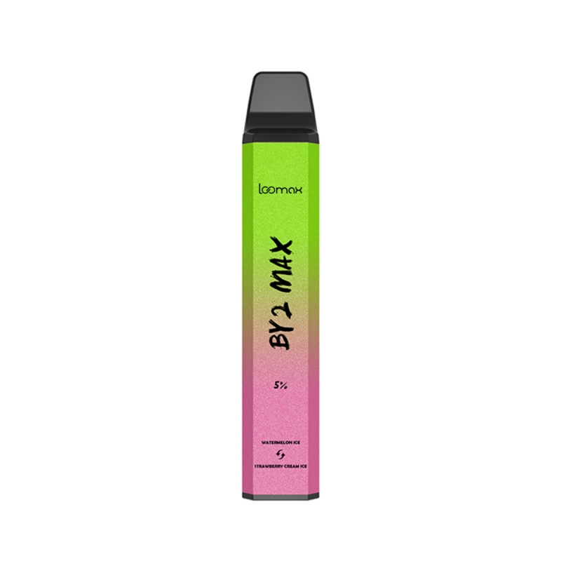 Narghilea electronica loomax, 2 in 1, 5000 de pufuri, nicotina 5%, watermelon ice si strawberry cream ice