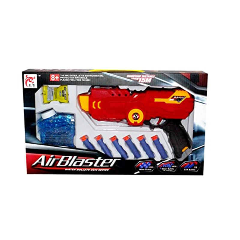 Pistol karemi de jucarie, cu bile de apa si proiectile din plastic cu ventuze, k01b-40065