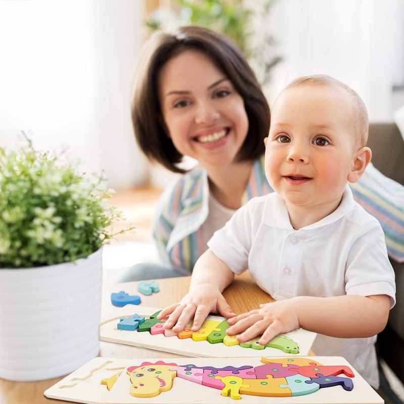 Puzzle educativ karemi,28 piese, model lumea marina