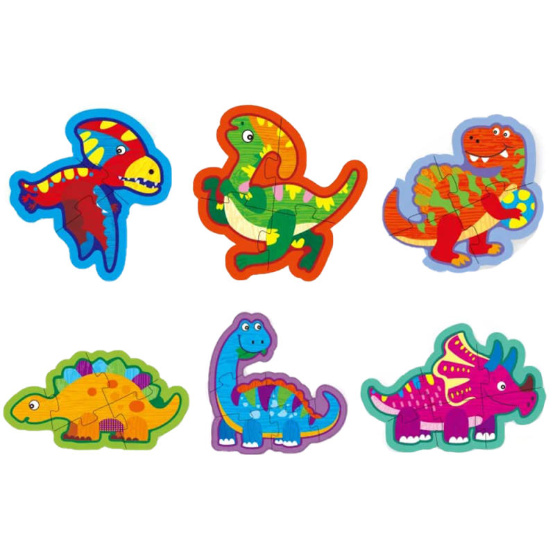 Puzzle educativ karemi,30 piese, model lumea dinozaurilor
