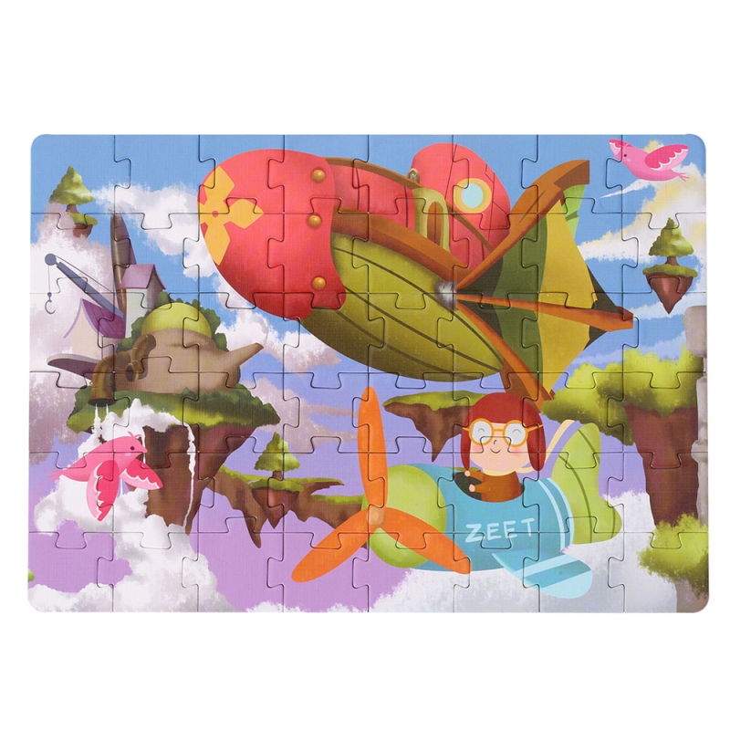 Puzzle karemi, calatoria cu aer catre fantezie, 48 piese, nr 09