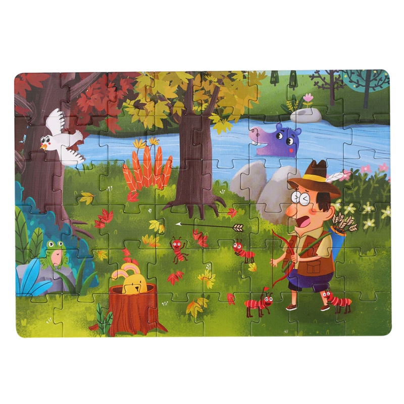 Puzzle karemi, furnica rasplatind favoarea, 48 piese, nr 06
