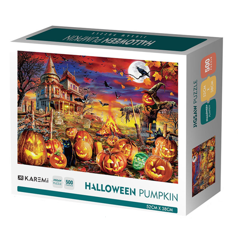 Puzzle Karemi Halloween Pumpkin, dovleac, 500 piese