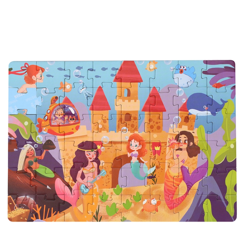 Puzzle karemi, mica sirena, 48 piese, nr 16