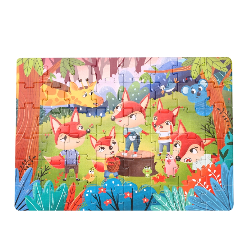 Puzzle karemi, povestea vulpii, 48 piese, nr 03
