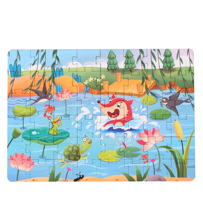 Puzzle karemi, testoasa inteligenta, 48 piese, nr 05