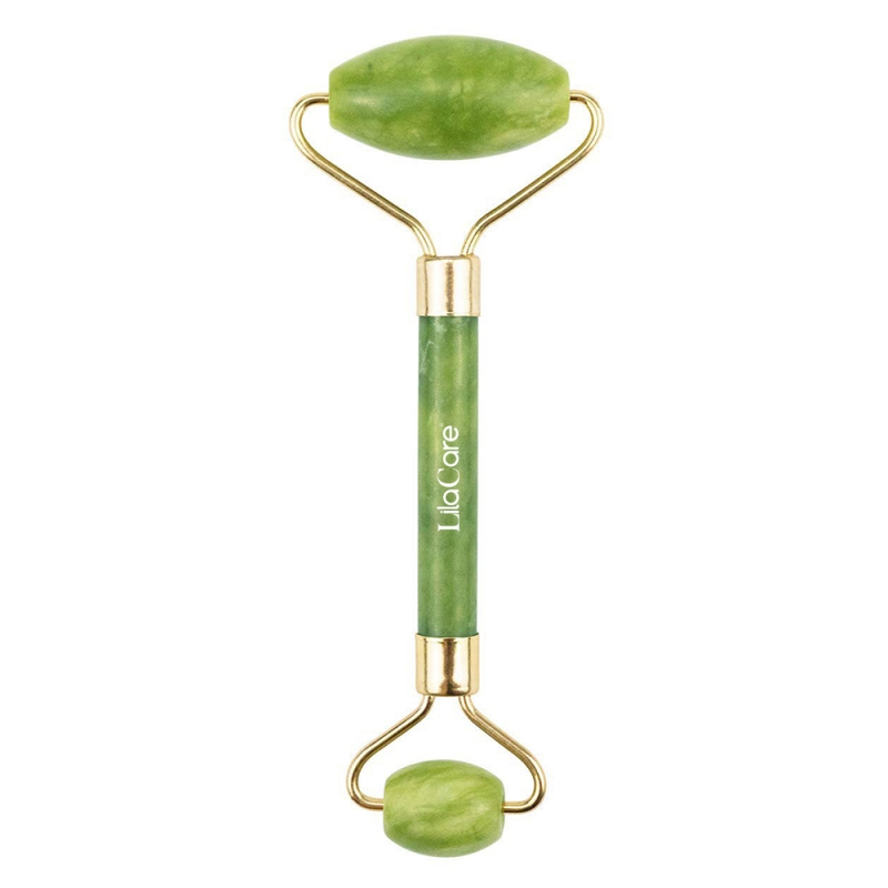 Rola jad pentru masaj facial, lila care, verde