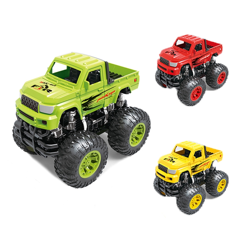 Set 9 masinute de teren de jucarie, karemi, multicolor, din plastic, pentru copii de peste 3 ani