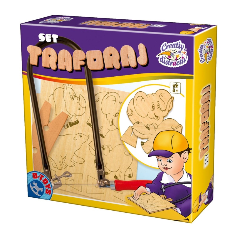 Set de traforaj, joc creativ, 10 piese
