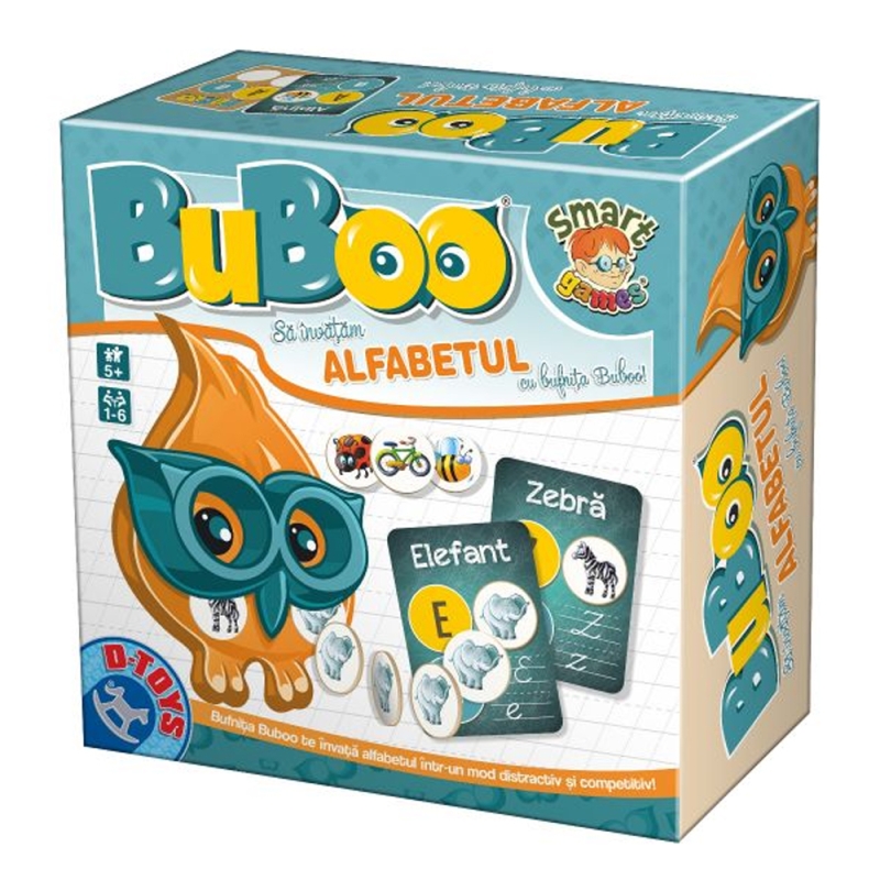 Set educativ sa invatam alfabetul, 64 carti de joc