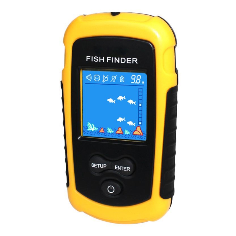 Sonar fish finder portabil cu ecran lcd