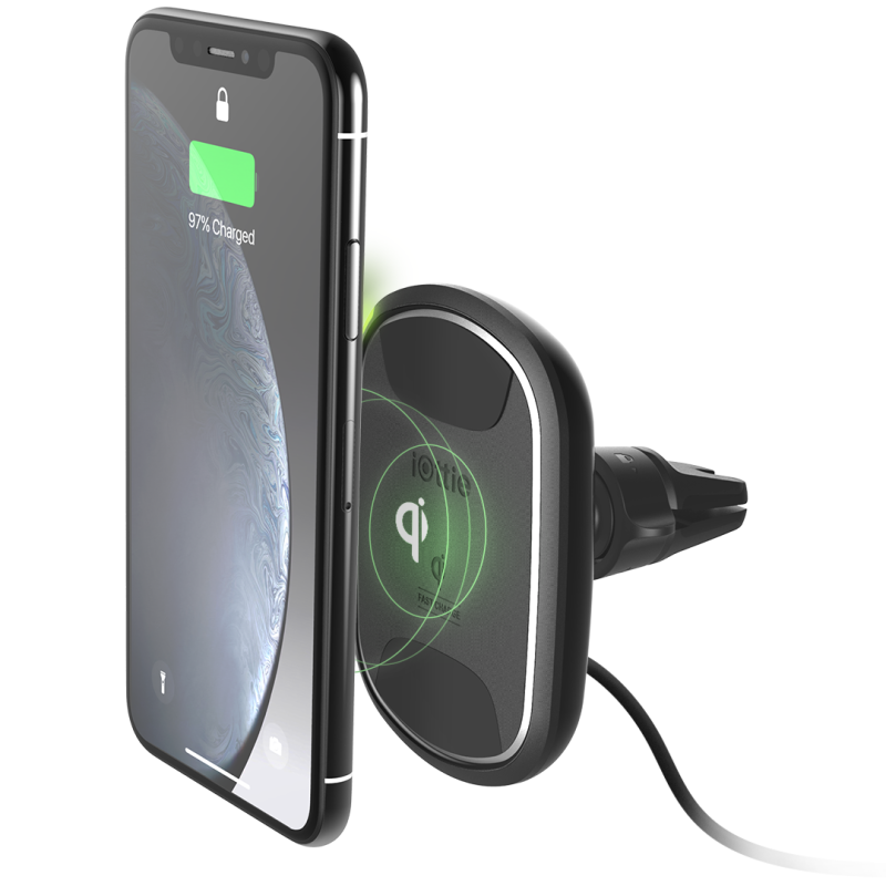 Suport telefon iottie pentru incarcare wireless, pentru masina, itap, magnetic, pentru gura de ventilatie