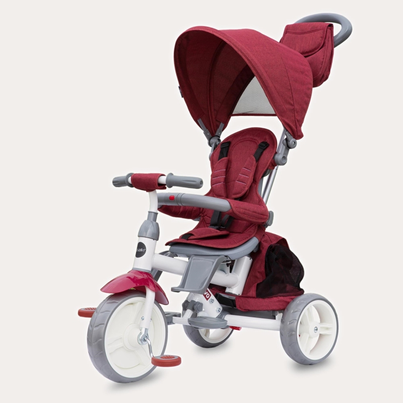 Tricicleta cu sezut reversibil coccolle evo (2019) visiniu