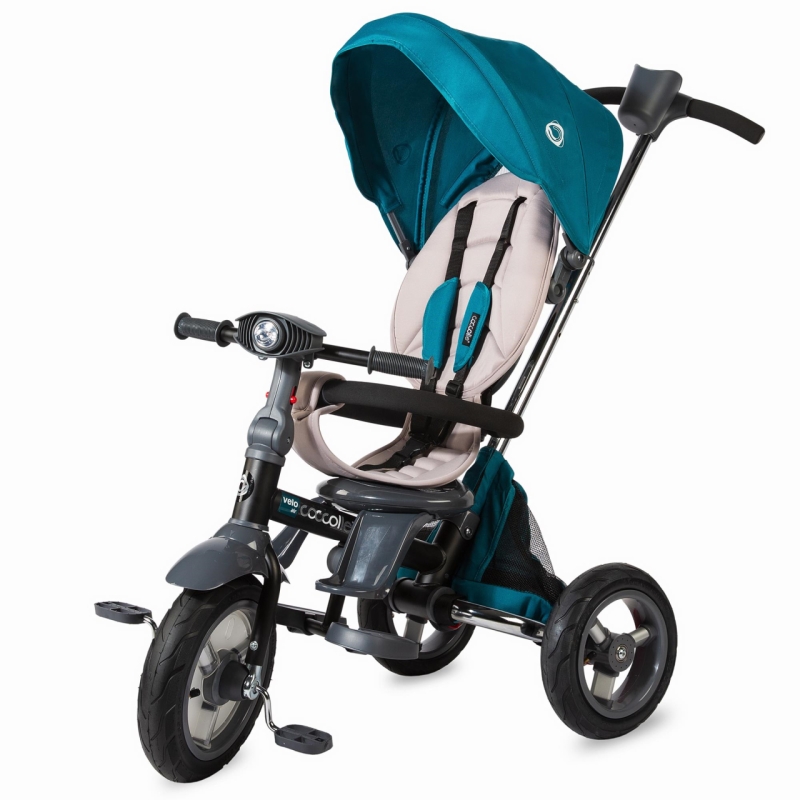 Tricicleta multifunctionala 4in1 cu sezut reversibil coccolle velo air verde